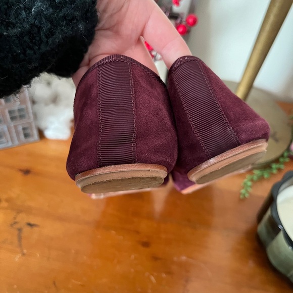Kate spade wine red suede ballet flats - Picture 7 of 9
